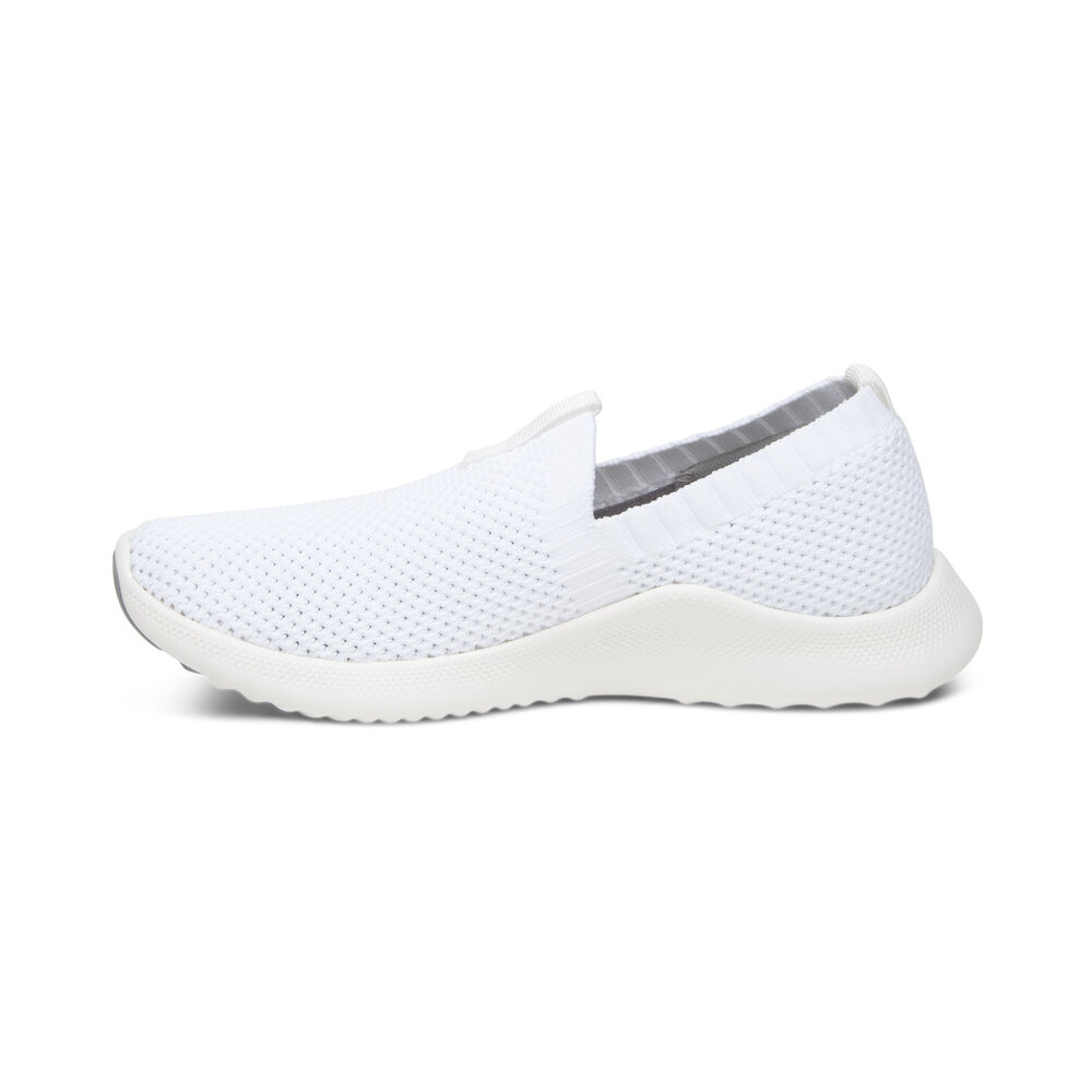 Aetrex Women's Angie Arch Support Sneakers - White | USA 0RGZQ0Y